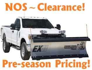 CLEARANCE! NOS Buyers SnowDogg EX75II-NOS Model, Straight blade, Full trip moldboard Stainless Steel Straight Blade, Standard